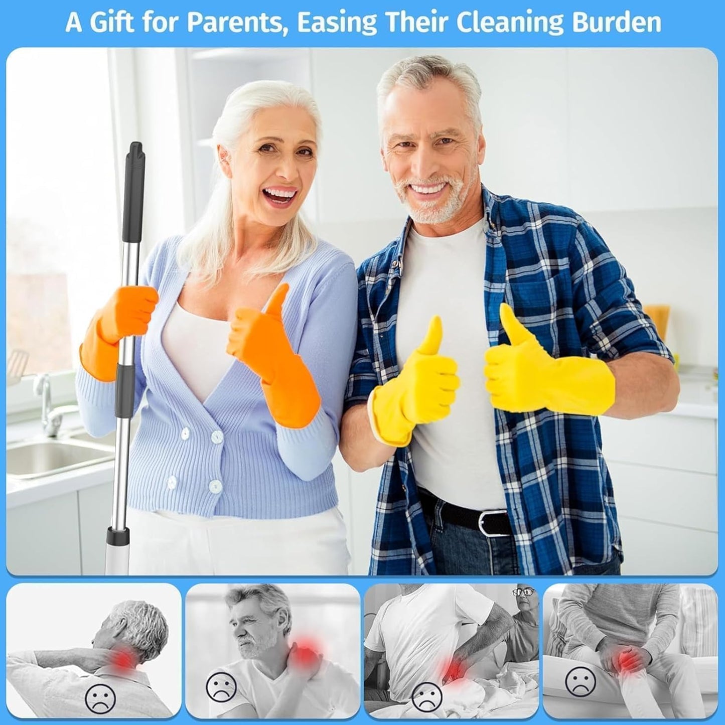 7-in-1 Electric Spin Scrubber, 25W Powerful Cordless Cleaning Brush with Adjustable Handle & 7 Replaceable Heads for Bathroom, Floor, Tile, Kitchen & Car