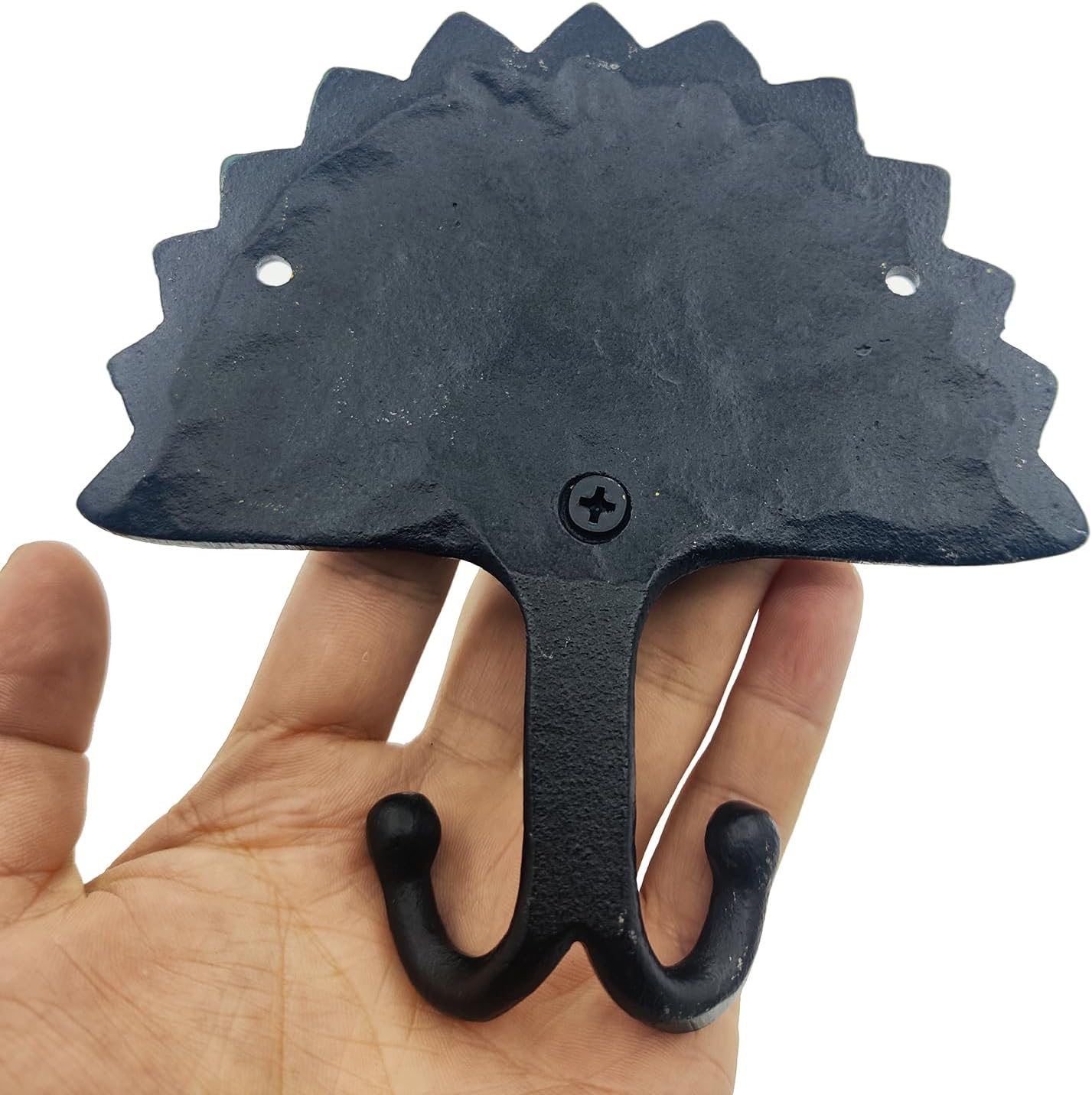 Coat Hooks Wall Mounted, Rustic Bat Key Hook Holder, Heavy Duty Decorative Black Wall Hooks for Mudroom, Towels, Hat Rack, Purse Hooks, Cast Iron Decorative ‎Antique Black Hooks