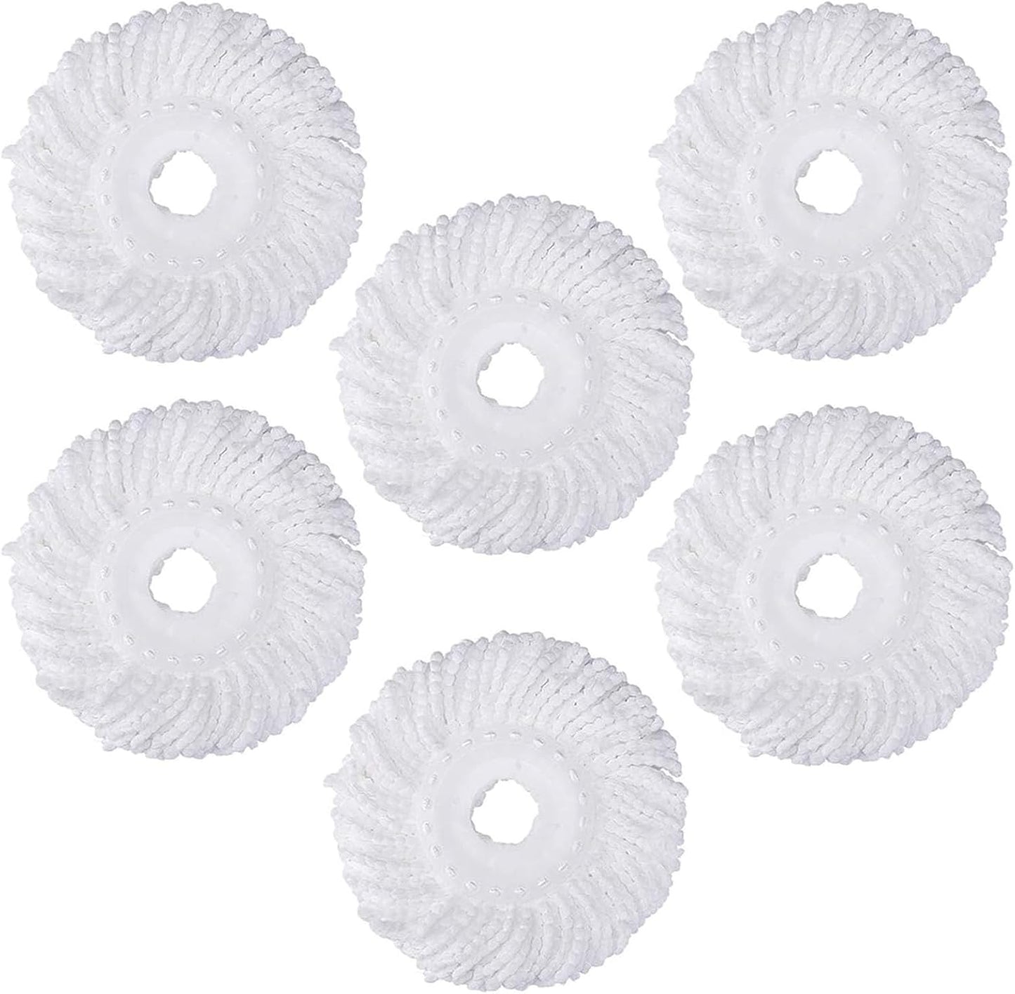 Spin Mop and Bucket System with180-Degree Rotating Head Telescopic Handle Dual Chamber Bucket Floor Cleaning Set with 3 Mop Refills Dual-Function Wringing Hand-Press and Foot-Pedal