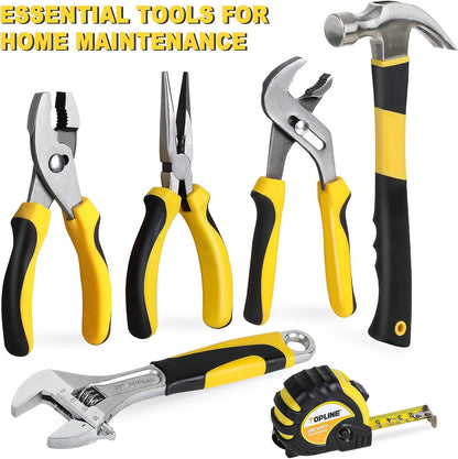 TOPLINE 467-Piece Household Home Tool Sets for Mechanics, 16-Inch Tool Bag with Heavy Duty Home Tool Kit Included, Tool Sets for Men, Tool Kits for Home General Maintenance, Basic Applications