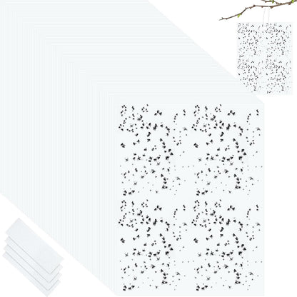 Qualirey 150 Pcs 6x8 Inch Yellow Sticky Traps for Gnats, Dual-Sided Sticky Gnat Traps for Indoor Outdoor Plants, Pest Control for Fungus Gnats, Fruit Flies, Whiteflies – Bulk Pack with Twist Ties