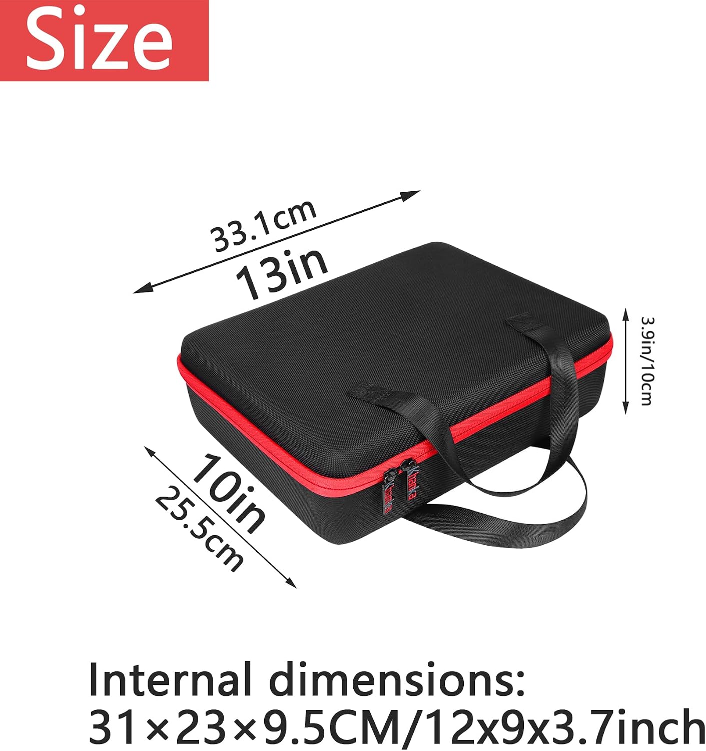 khanka Hard Battery Storage Box Holder, Carrying Case Replacement for Milwaukee M12 M18 18V and Charger - Holds 12V M18 18V 2.0/3.0/4.0/5.0/6.0/6.5/8/9.0/12.0-Ah Battery, Charger (Case Only)
