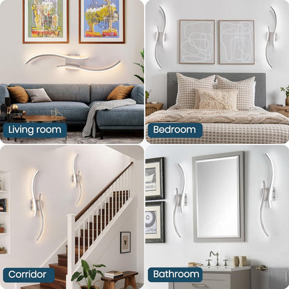 CANEOE Battery Operated Wall Sconce Set of 2, 18000mAh Gold Rechargeable Wall Lights with Remote Control,3000K-6000K Dimmable LED Wireless Wall Light for Living Room Bedroom Hallway,39.3 Inch (Gold)