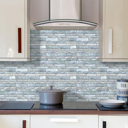 STICKGOO Thicker Design Peel and Stick Tile Backsplash, 12”×12” Stick on Backsplash for Kitchen, Self Adhesive Tile Stickers for Kitchen Backsplash and Bathroom(10 Sheets, Vintage Stone)