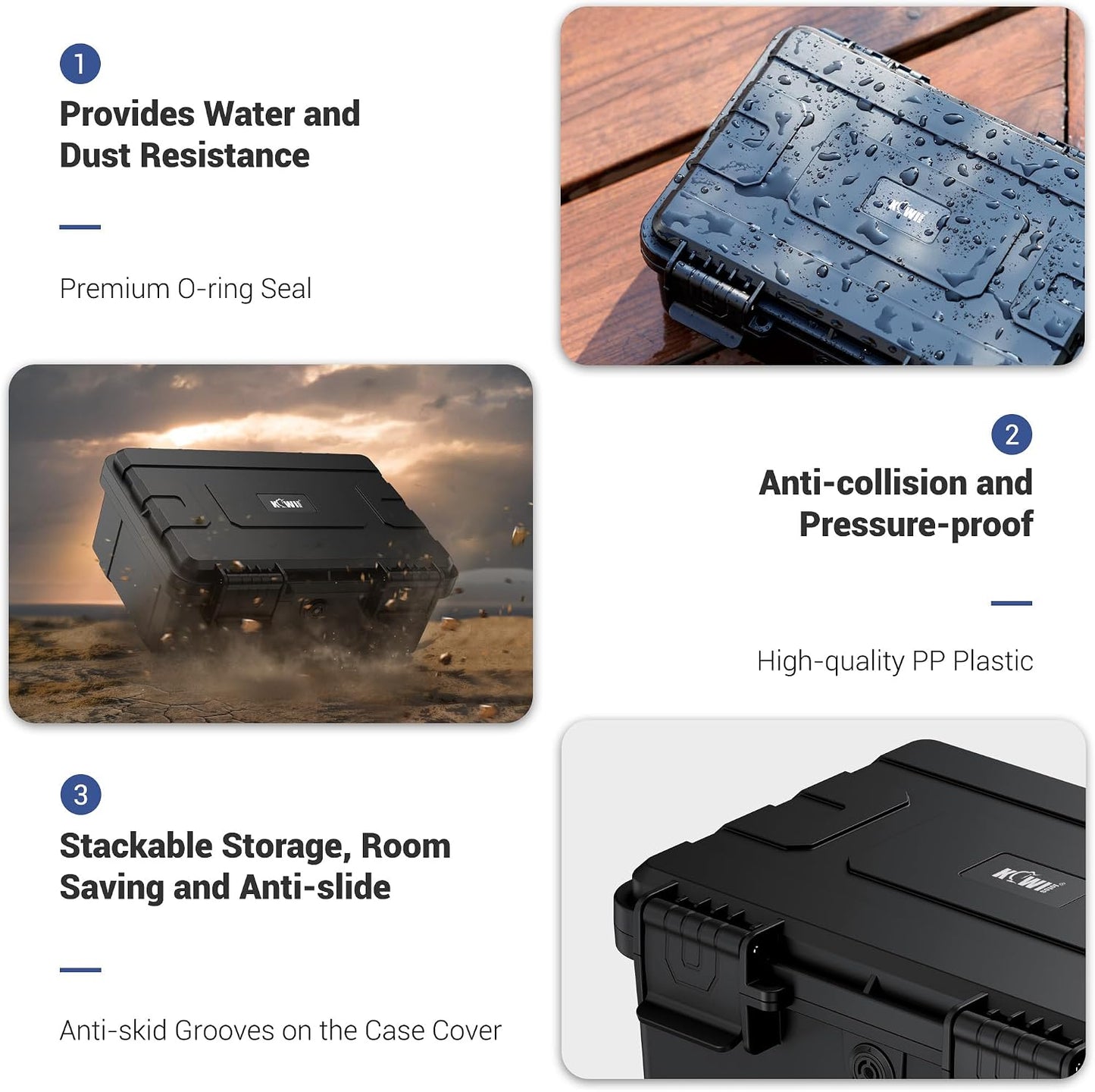 24 Slots CR2 CR123 CR123A Lithium Battery Organizer Case, IP67 Waterproof Hard Case for CR17345/CR16340/CR18350/CR15270(CR2) Explosionproof Batteries Storage Holder for Household Outdoor Camping