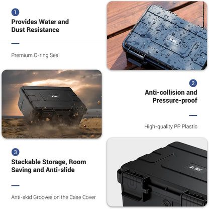 24 Slots CR2 CR123 CR123A Lithium Battery Organizer Case, IP67 Waterproof Hard Case for CR17345/CR16340/CR18350/CR15270(CR2) Explosionproof Batteries Storage Holder for Household Outdoor Camping