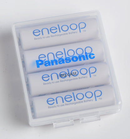 Eneloop Panasonic BQ-CASEK6SA pro Battery Storage Cases with 4AA or 5AAA Battery Capacity, Obsidian Gray (Pack of 6)