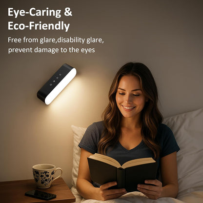 Wall Scones, Rechargeable Wall Sconces Set of 2 with Touch Remote Control RGB 4400mAh Battery Operated Wireless Cordless, Adhesive Wall Light for Bedroom Indoor