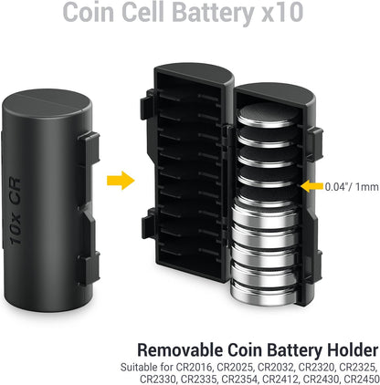 24 Slots CR2 CR123 CR123A Lithium Battery Organizer Case, IP67 Waterproof Hard Case for CR17345/CR16340/CR18350/CR15270(CR2) Explosionproof Batteries Storage Holder for Household Outdoor Camping