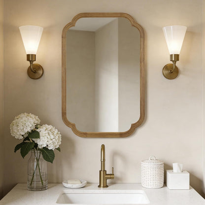 WallBeyond Full Length Mirror Wall Mounted 65"x22", Rustic Wooden Frame Floor Mirror, Large Full Body Mirror for Bedroom, Leaning or Hanging Against Wall, Natural
