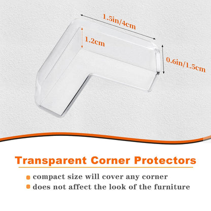 Edge Protector Baby Proofing Corner Protectors Silicone Desk Edge Cushion Child Safety Edge Covers Bumper for Table, Cabinets, Crib, 13ft x 1.2 Inch Edge Protector Strip with 4 Pack Corner Guards