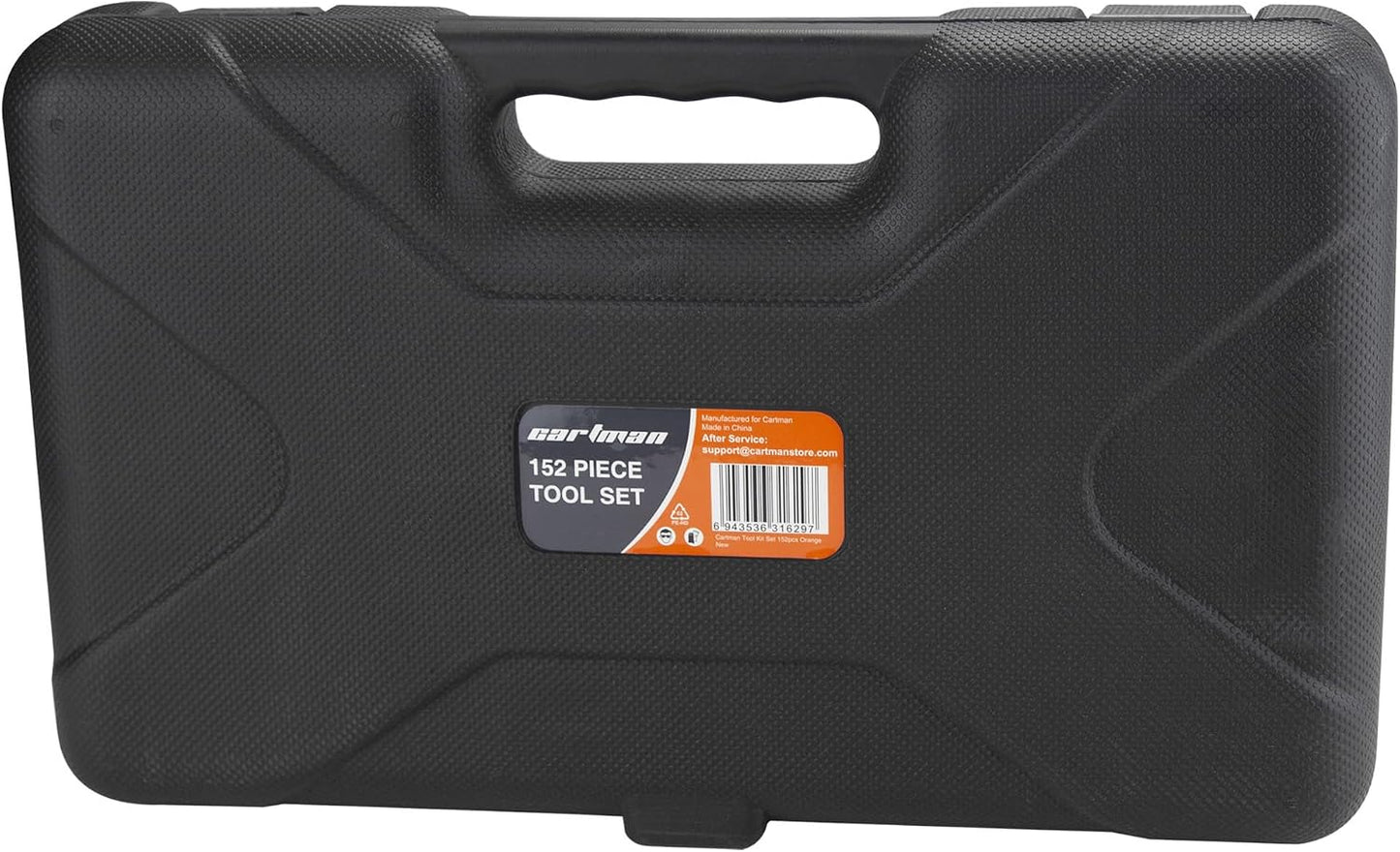CARTMAN 152-Piece Household Tool Set, Blue Hand Kit With Storage Case Box | Complete tool assortment for home repairs, office fixes, dorm needs, furniture setup, crafting, and everyday household fixes.