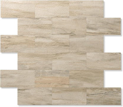 2026 New Upgrade Peel and Stick Backsplash Tile, Peel and Stick 11.34" X 11.57" Wall Tile for Kitchen, Bathroom, Fireplace, Laundry (Beige Ecru, 10 Packs)