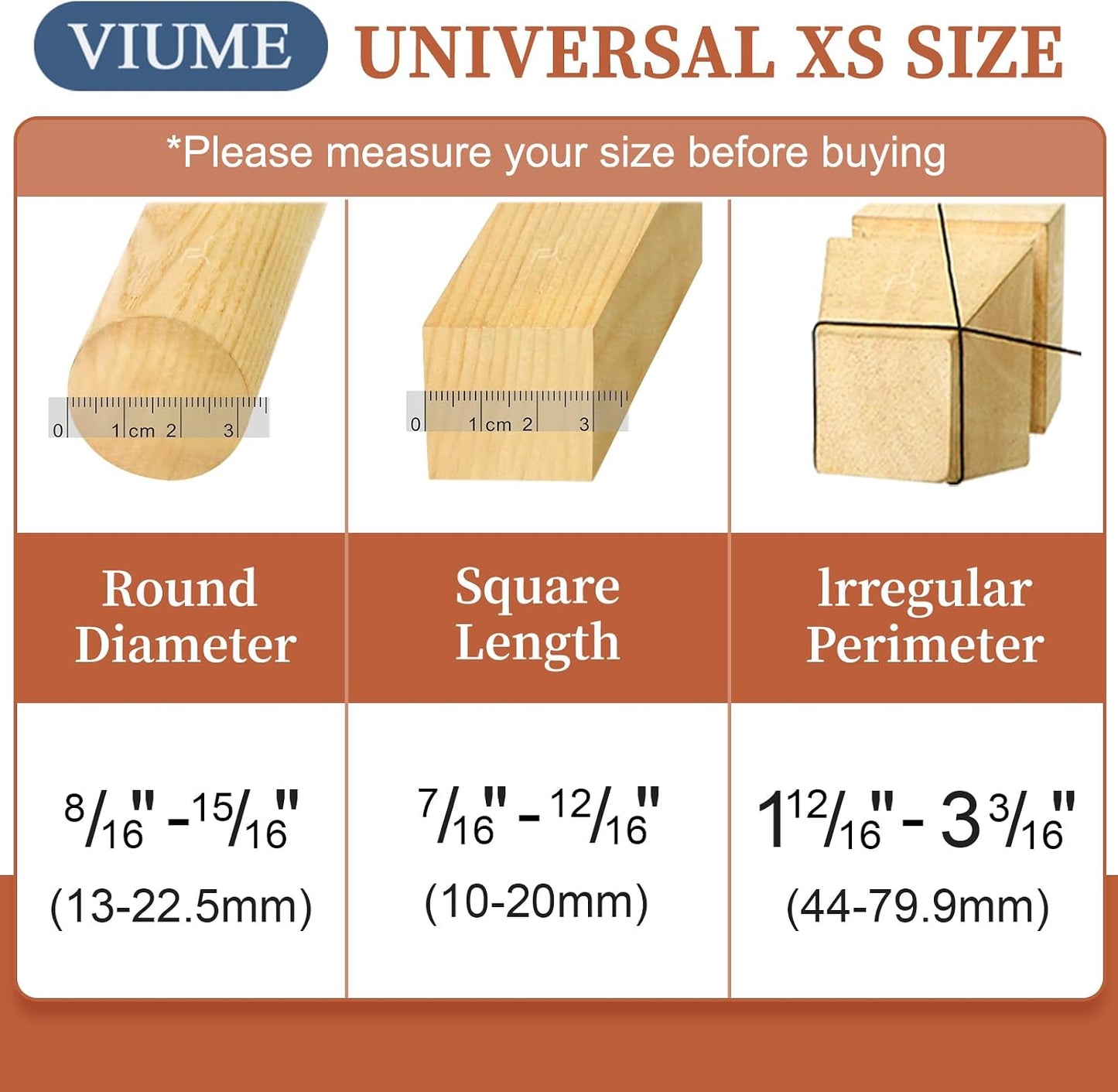 VIUME 24 Pcs Chair Leg Floor Protectors for Hardwood Floors Silicone Covers Felt Pads Furniture Leg Caps Anti-Scratch Reduce Noise Fit (1-5/16" to 2")