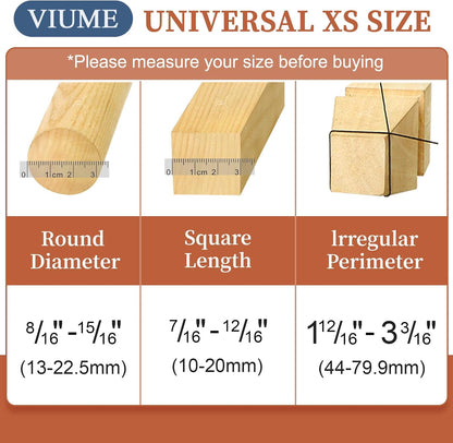 VIUME 24 Pcs Chair Leg Floor Protectors for Hardwood Floors Silicone Covers Felt Pads Furniture Leg Caps Anti-Scratch Reduce Noise Fit (1-5/16" to 2")