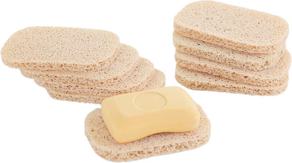 Snowkingdom 4 Pack White Soap Saver Holder for Bar Soap Shower Bathroom Dish Self Draining Lift Pad Porous Construction air circulate 2.9" x 4.5" PVC Non-BPA Non-Slip Durable
