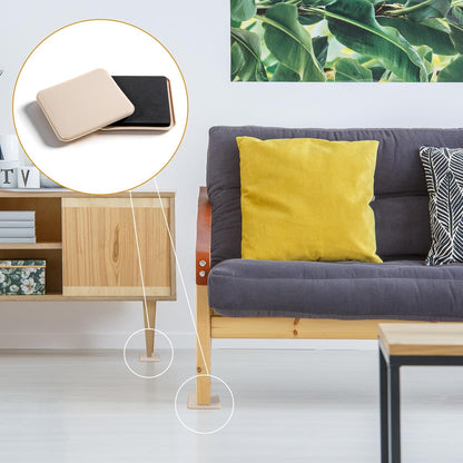 4Pcs 4.7" Square Furniture Sliders for Carpet Large Furniture Movers Sliders Reusable Furnitures Moving Pads Slider for Hardwood Floors Sofa Bed Couch Chair Fridge Heavy Duty Easily Move