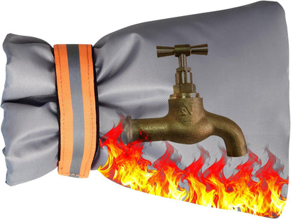 Outdoor Winter Faucet Hose bib Wall Taps Ouside Covers - 8.3”H x 6.7”W, Waterproof & Frost-Free for Winter Freeze Protection, Black, Gray (Gray, 2pcs)