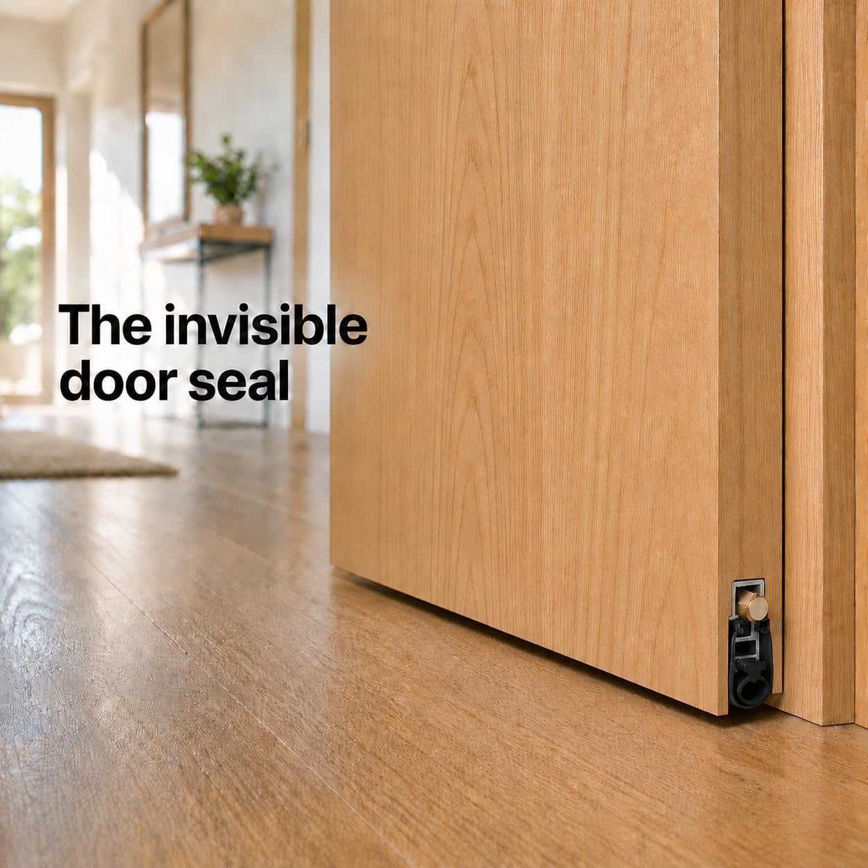 Automatic Door Bottom - Under Door Seal with Double Neoprene Bulb Seal - 1" Drop - 36" Mortised Automatic Door Sweep.