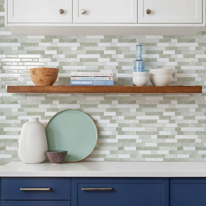 STICKGOO Peel and Stick Backsplash - 10 Sheets of 12”×12” - 3D Self Adhesive Peel and Stick Tile Backsplash for Kitchen & Bathroom