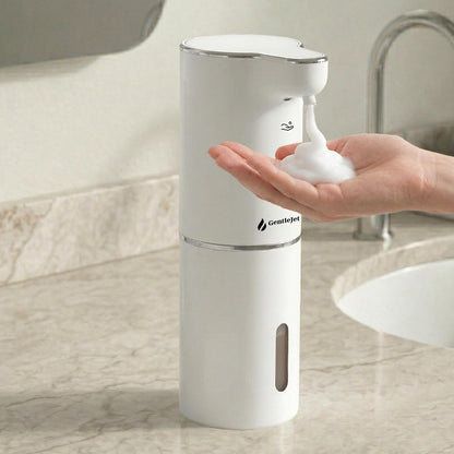 GentleJet JetFoam Automatic Foam Soap Dispenser – Touchless Sensor, USB-C Rechargeable, Adjustable Output, IPX5 Waterproof, 300 ml, Bathroom & Kitchen Countertop