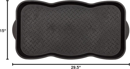 Mohawk Home Boot Tray Utility Solid Black (1'3"x2'5") Utility Mat