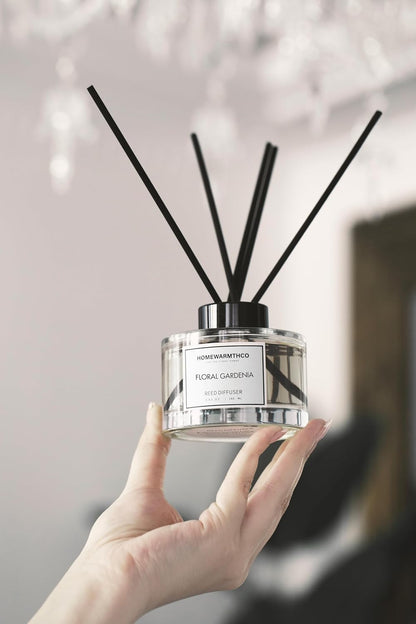 Clean Linen Reed Diffuser Set - Luxury Fragrance Reed Diffusers for Home. Office, Bathroom, Kitchen and Home Decor - Long-Lasting Scent with Non-Toxic Oils (5.63 oz, 160ml)
