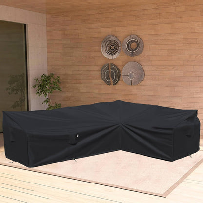 Patio Deck Box Cover, 63x30 Inch Fire Pit Covers with Straps and Handles, Waterproof Heavy Duty Outdoor Furniture Winter Cover for Keter, Suncast, Lifetime Container