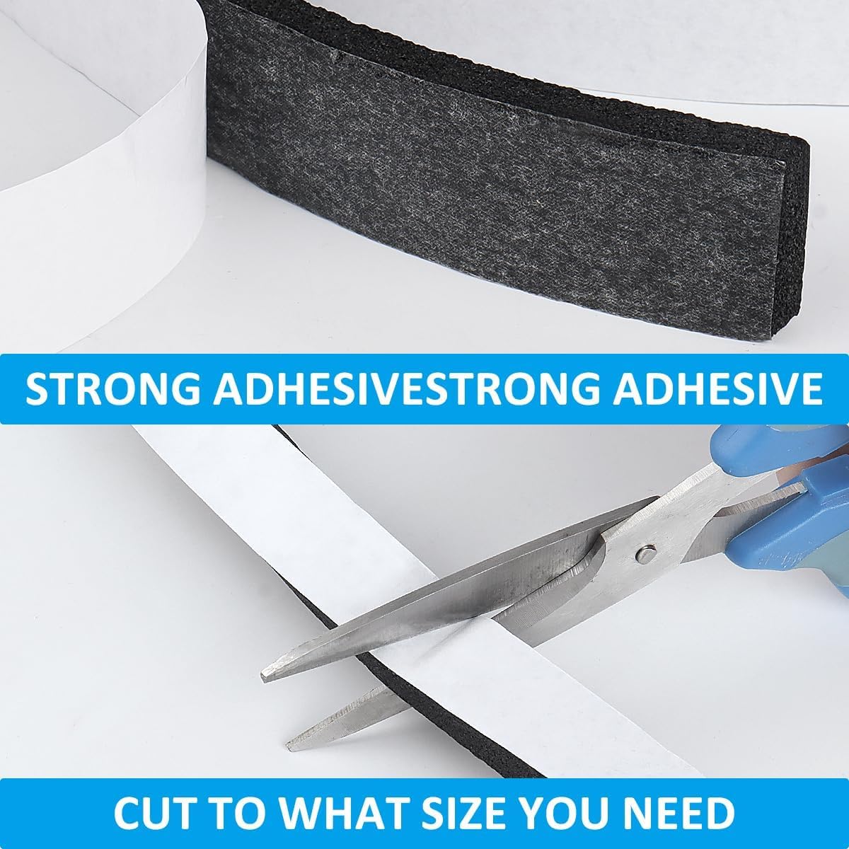 DGSL Foam Insulation Tape, 1/2In x 1/4In x 33Ft Weather Stripping Door Seal Strip for Doors and Windows,Sliding Door,Sound Proof Soundproofing Door Seal,Weatherstrip,Air Conditioning Seal Strip