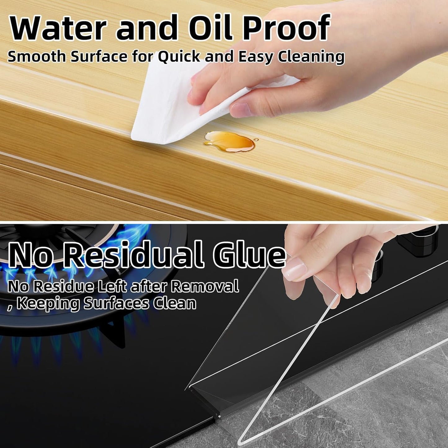 Clear Edge Protector & Corner Protectors, 0.8in（W x 6.6FT(L), Baby Proof Corner Guards for Sharp Edges, Safety Bumper Strip for Furniture, Drawers, Tables & Cabinets