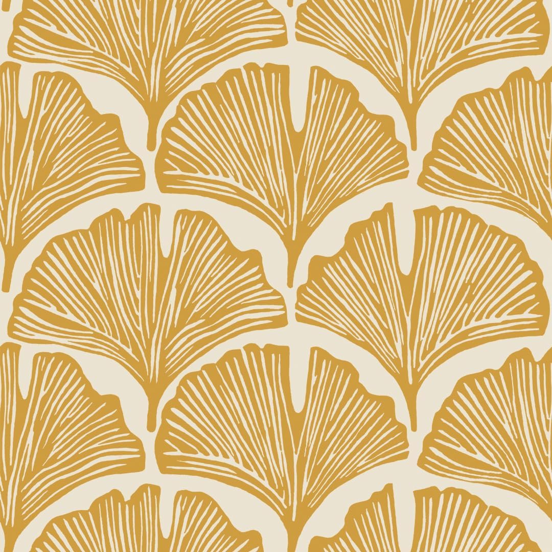 Tempaper x Novogratz Waverly Blue Feather Palm Removable Peel and Stick Wallpaper, 20.5 in X 16.5 ft, Made in The USA