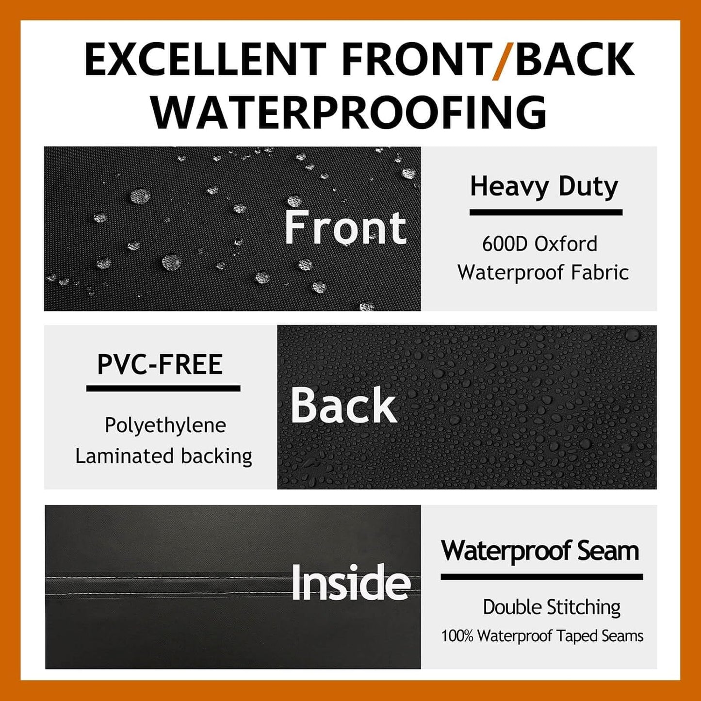 Patio Deck Box Cover, 63x30 Inch Fire Pit Covers with Straps and Handles, Waterproof Heavy Duty Outdoor Furniture Winter Cover for Keter, Suncast, Lifetime Container