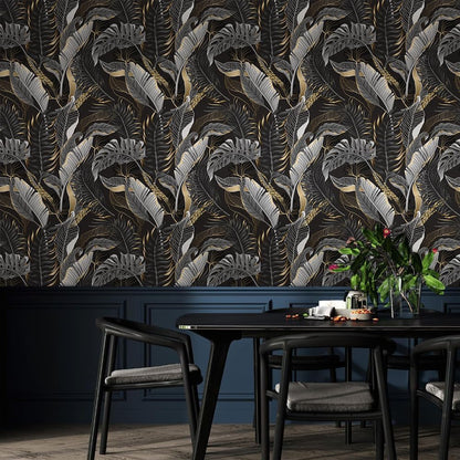 MuralPeel White Poppies Floral Modern Grey Peonies Flowers Peel and Stick Wallpaper Self Adhesive Removable Easy Peel Off Stick on Wall Paper for Bedroom Renter