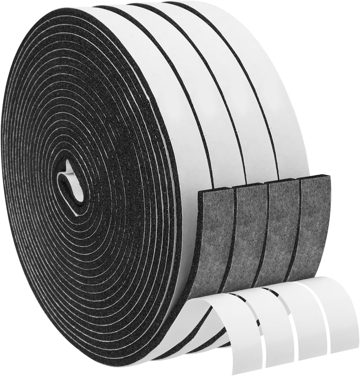 DGSL Foam Insulation Tape, 1/2In x 1/4In x 33Ft Weather Stripping Door Seal Strip for Doors and Windows,Sliding Door,Sound Proof Soundproofing Door Seal,Weatherstrip,Air Conditioning Seal Strip