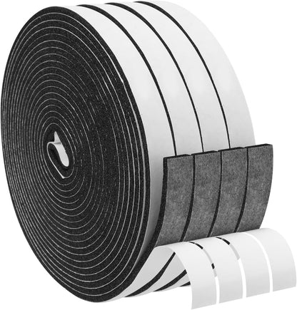 DGSL Foam Insulation Tape, 1/2In x 1/4In x 33Ft Weather Stripping Door Seal Strip for Doors and Windows,Sliding Door,Sound Proof Soundproofing Door Seal,Weatherstrip,Air Conditioning Seal Strip