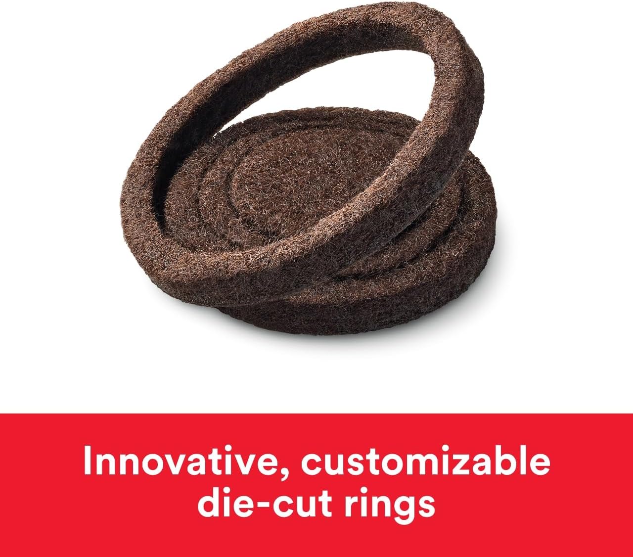 Scotch Custom Fit Felt Pads, Customize Pad Size from 0.75" to 1.5" in, 30 Round Pad Brown, Protection for Hardwood, Vinyl, and Laminate Flooring, Easy-to-apply, Self-Stick design (SP885-NA)