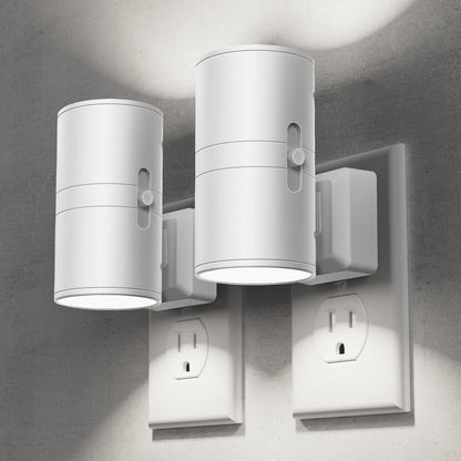 Briignite Motion Sensor Night Light,2 Pack Motion Activated Plug in Night Lights, 0-100LM Dimmable Soft White 3000K, Motion Sensor Light Indoor for Bathroom Hallway Bedroom Stairway Kid Elderly Pet