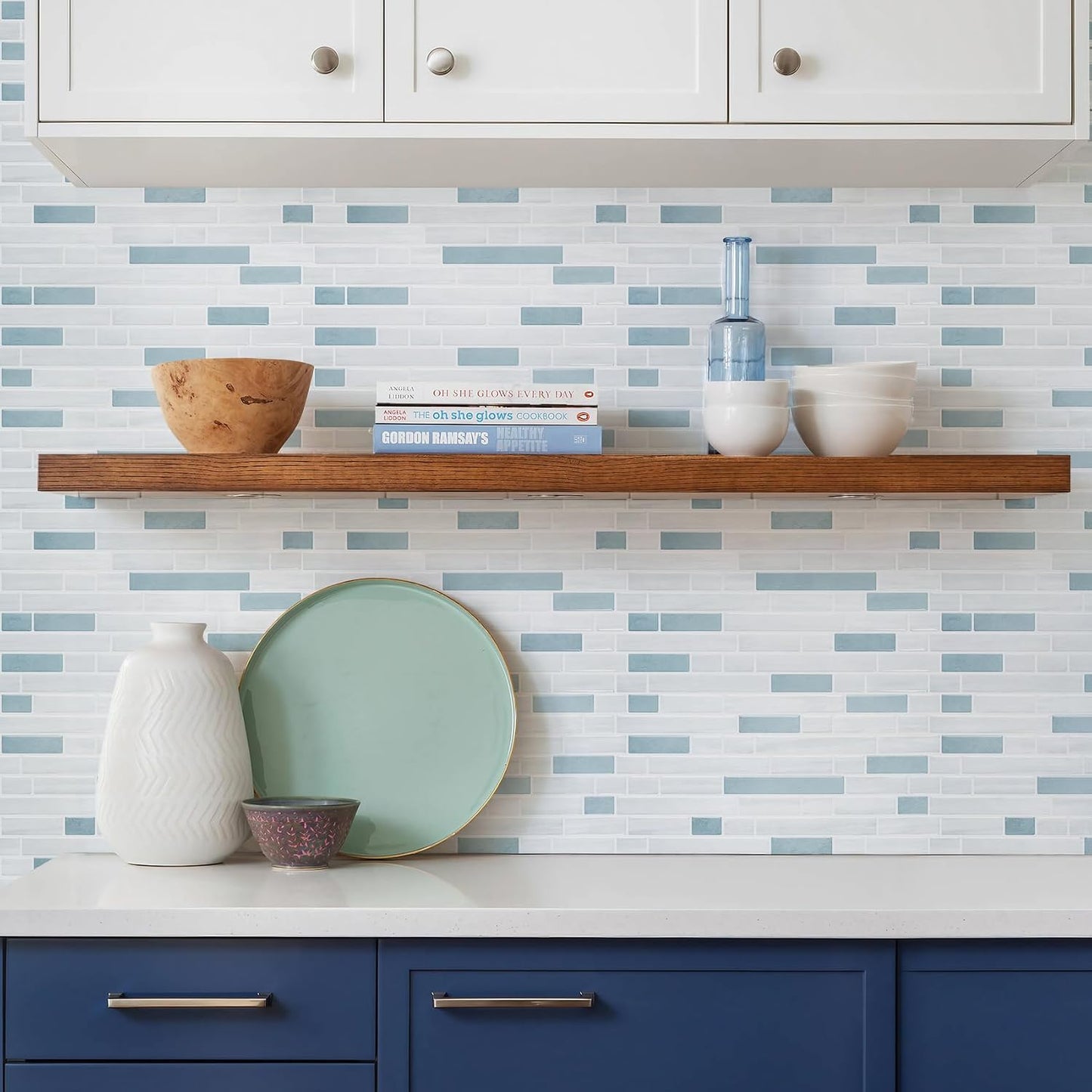 STICKGOO Peel and Stick Backsplash - 10 Sheets of 12”×12” - 3D Self Adhesive Peel and Stick Tile Backsplash for Kitchen & Bathroom