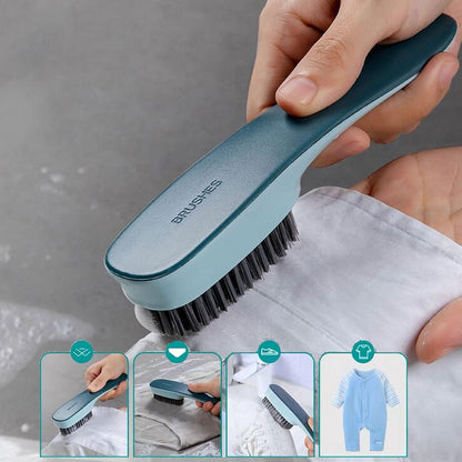 Laundry Scrub Brush 2 Pack Soft Bristle Brush Cleaning Brush for Stains Clothes Scrubbing Brush Household Cleaning Tool for Bathroom Countertops Bathtubs