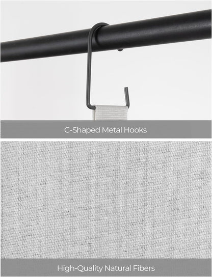 StorageWorks Hanging Closet Organizer, 3-Shelf Hanging Closet Shelves with Top Shelf, 15 ¾"W x 12" D x 31" H, Extra-Large Space, Ivory White