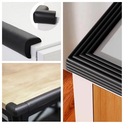 M2cbridge L Shape Extra Thick Furniture Edge Wall Corner Guard Desk Edge Cushion Bumper 6.5 Ft (Off White)