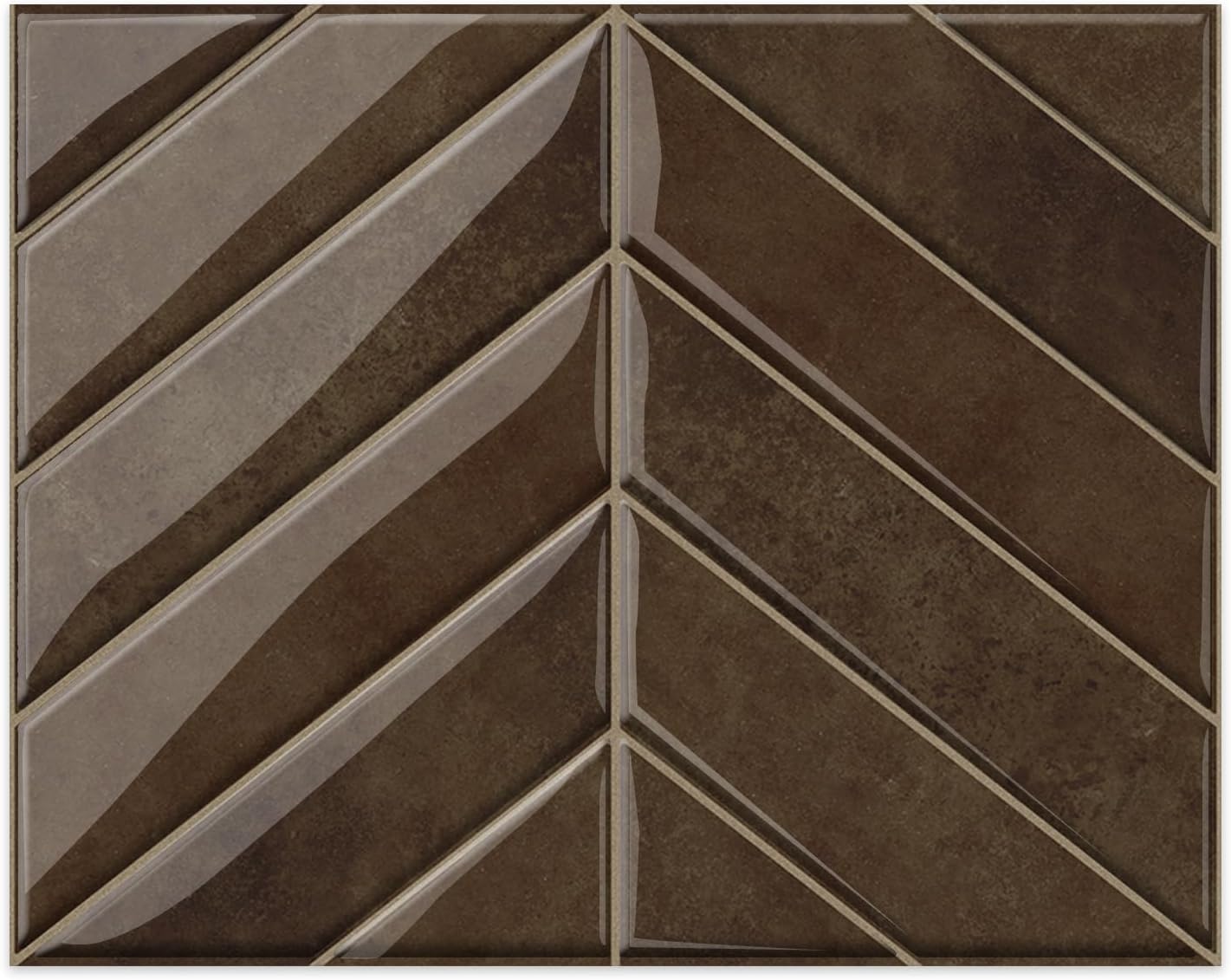 10 Sheets Thicker Design Peel and Stick Backsplash, 3D Self Adhesive Peel and Stick Wall Tile Backsplash for Kitchen, Bathroom, 11.4"x9.1", Beige