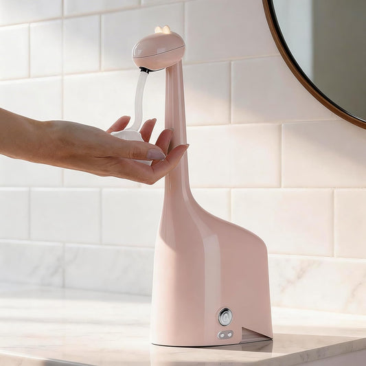 Automatic Foaming Soap Dispenser,10oz/300ml Touchless Smart Dispenser,Rechargeable Electric with 3-Level Adjustable Foam,IPX5 Waterproof for Bathroom Kitchen,White