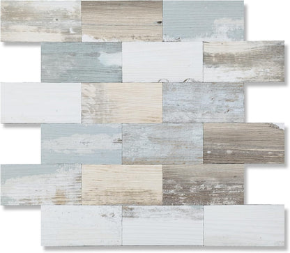 2026 New Upgrade Peel and Stick Backsplash Tile, Peel and Stick 11.34" X 11.57" Wall Tile for Kitchen, Bathroom, Fireplace, Laundry (Beige Ecru, 10 Packs)