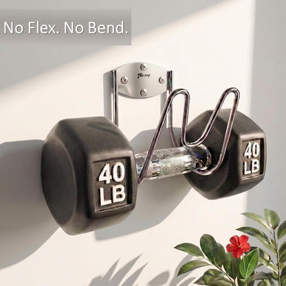 JBscoop Stainless Steel Garden Hose Holder Wall Mount – Silver SUS304 Hose Hanger for Indoor & Outdoor Use