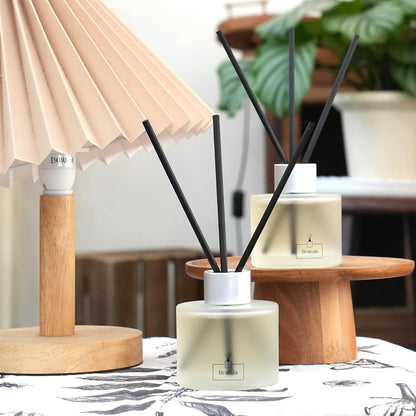 Brakula Reed Diffuser Set, 100ml Black Vanilla Scented Oil Diffuser for Bathroom, Home Fragrance for Living Room, Office
