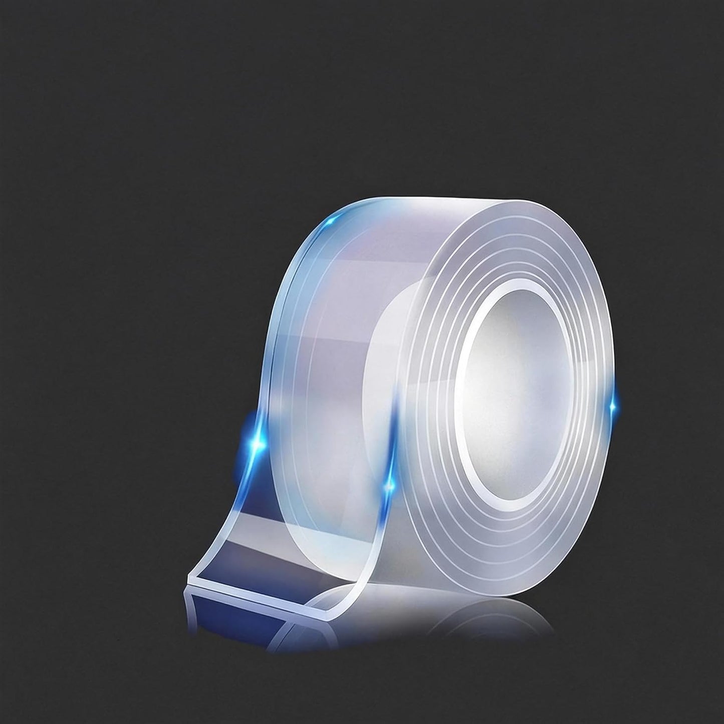 Clear Nano Adhesive Tape 3cm Wide 1m Long 1mm Thick Heavy Duty Double Sided Removable Washable Mounting Tape for Hooks Crafts DIY