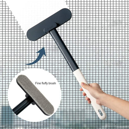 Window Screen Cleaner Brush,Mesh Screen Lint Brush,Window Screen Cleaning Brush Washing Equipment, Multifunctional Cleaning Brush(Blue)