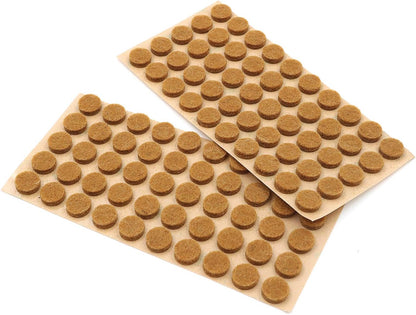 Furniture Felt Pads 3/8" (10mm) Diameter Round 3M Self Adhesive Protects Kitchen Cabinets, Drawers, Desks and Furniture Against Bumps and Scratches 100 Pack - Grey