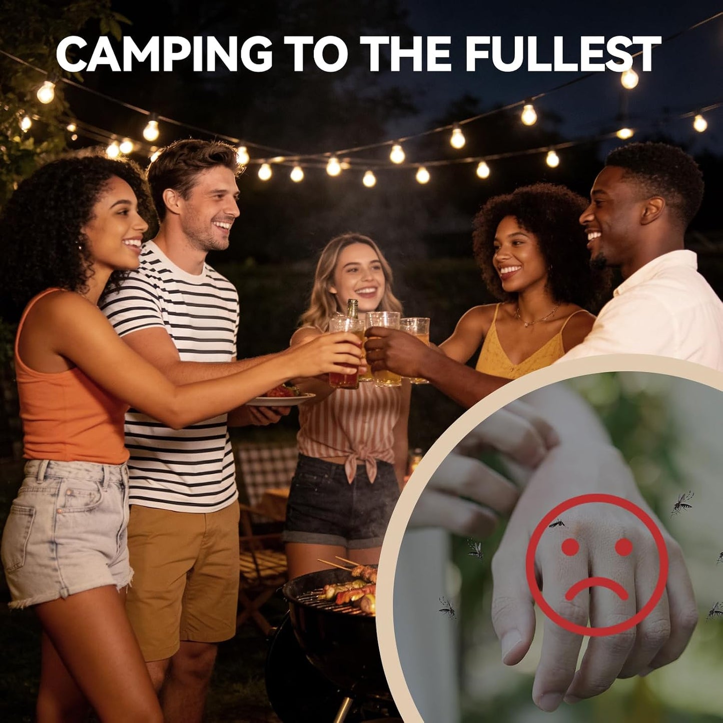 Mosquito Repellent 36 Balls – Mosquito Repellent Outdoor Patio & Indoor, Natural Mosquito Deterrent for Yard, Patio, Camping & Travel